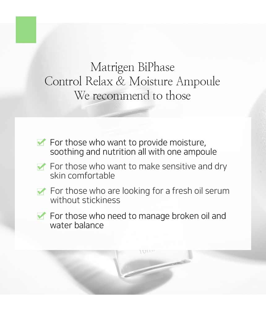 Bi Phase Relax & Moisture Ampoules