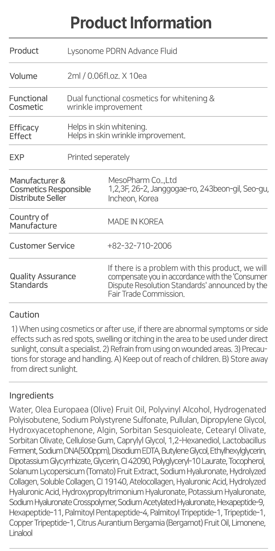Lysonome PDRN Advance Fluid