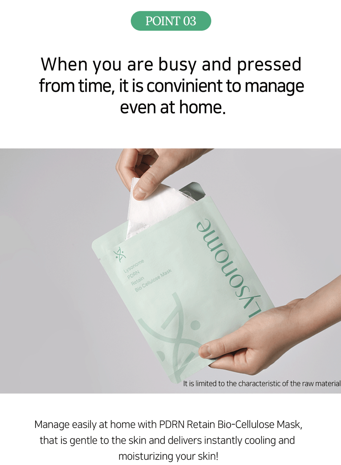 Lysonome PDRN Retain Bio-Cellulose Mask